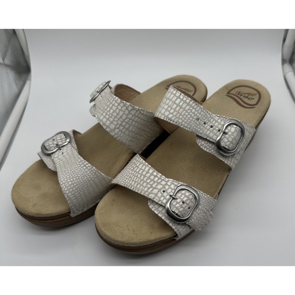 Dansko Sophie Wedge Sandals Size - Reptile Print - Adjustable - Womens 40(US 10)